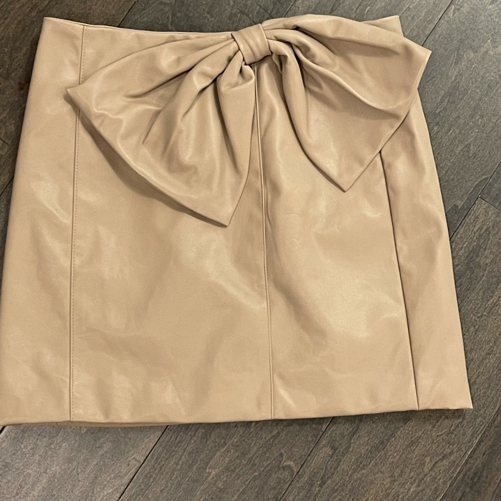NWT “leather” mini skirt